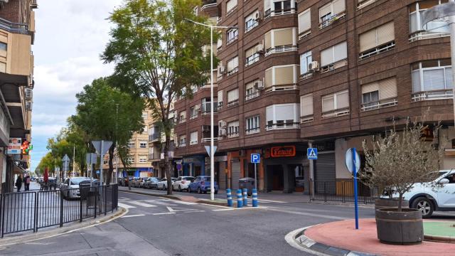 Una vista del centro de Novelda este domingo.