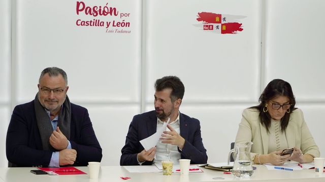 El secretario general del PSOECyL, Luis Tudanca, preside el Plenario de la Comisión Ejecutiva Autonómica (CEA) del PSOE de Castilla y León, este lunes.