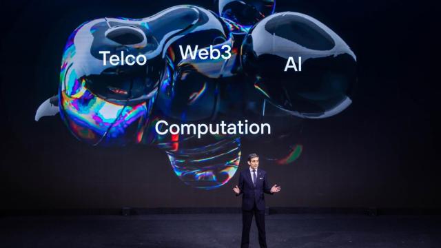 José María Álvarez-Pallete, presidente ejecutivo de Telefónica, en la inauguración del MWC 2024.