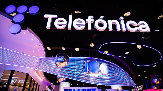 Stand de Telefónica en el MWC 2024.