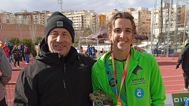 Carmen Sánchez, campeona de España de jabalina.