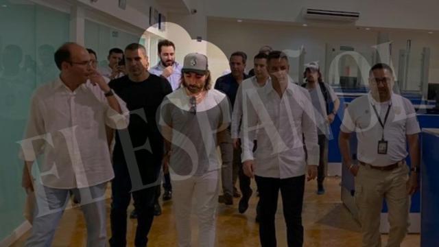 Javier Hidalgo (Globalia) y Víctor de Aldama junto al gobernador de Oaxaca y otras autoridades en su viaje a México para negociar contratos de Air Europa.