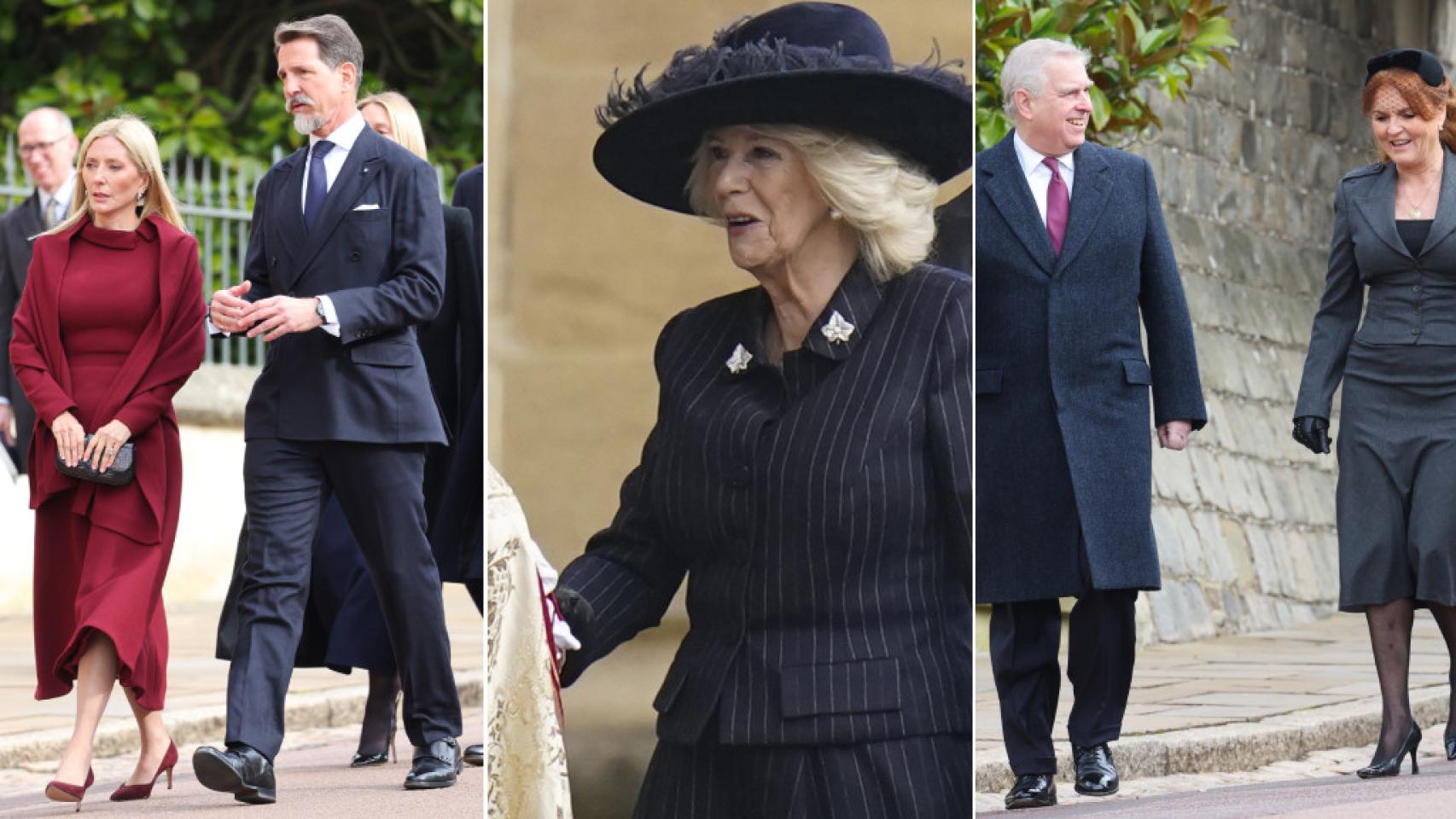 La realeza europea despide a Constantino de Grecia en Windsor.