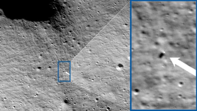 Imagen de la luna tomada por Odysseus.