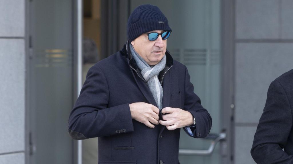 El empresario Juan Carlos Cueto, tras declarar en la Audiencia Nacional.