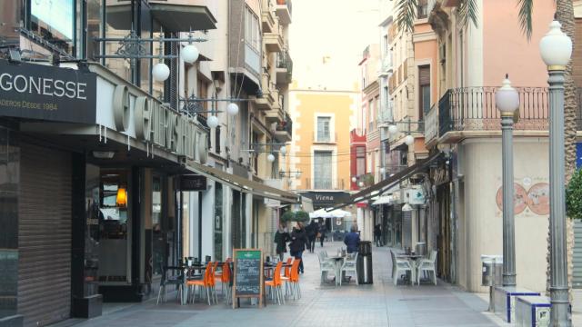 Una vista de la Glorieta de Elche.