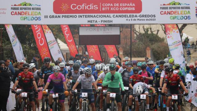 El inicio de la Copa de España BTT XCO en Candeleda, en imagen de archivo