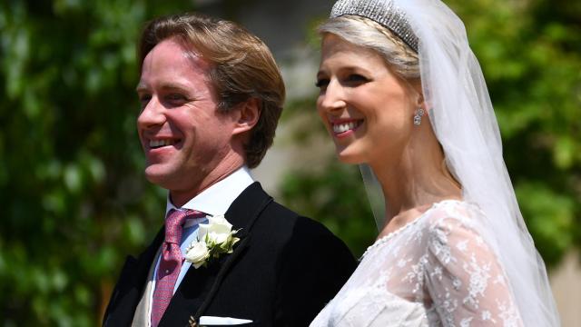 Thomas Kingston y Gabriella Windsor el día de su boda.