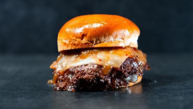 Una de las hamburguesas de 'Delirio'.