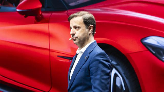 Pedro García, vicepresidente de MG Motor España, en el Salón de Ginebra.