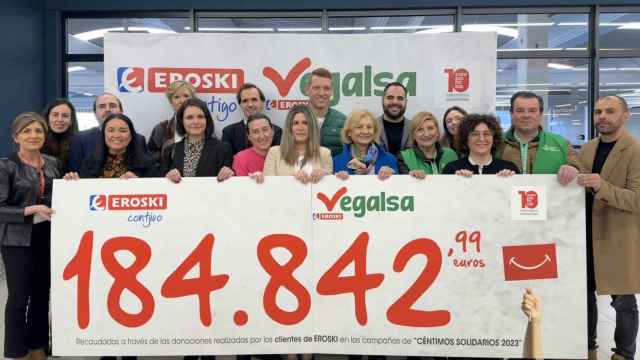 Recaudación del programa ‘Céntimos Solidarios de Vegalsa-Eroski.