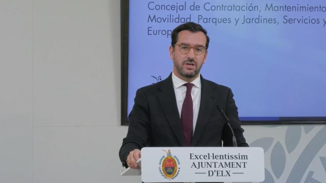 El concejal de Servicios Públicos de Elche, Claudio Guilabert.