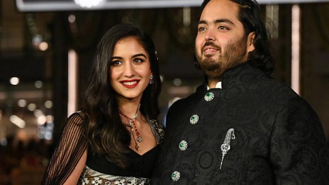 Anant Ambani y su futura mujer,  Radhika Merchant, en marzo de 2023.