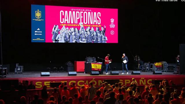 Celebración de la UEFA Nations League femenina en Vistalegre.