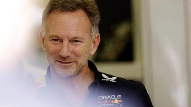 Christian Horner, en Baréin durante los test de pretemporada de la F1.