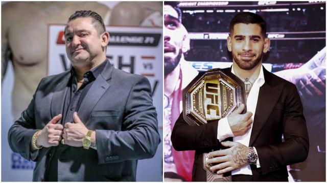 Chinto Mordillo e Ilia Topuria, en un collage