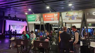 Uno de los rincones de esta edición de 4YFN, el evento del ecosistema 'startup' en el MWC 2024.