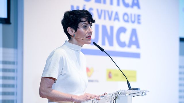 La ministra de Inclusión, Seguridad Social y Migraciones, Elma Saiz.