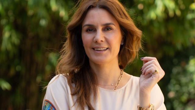 La escritora, en su gira promocional en España.