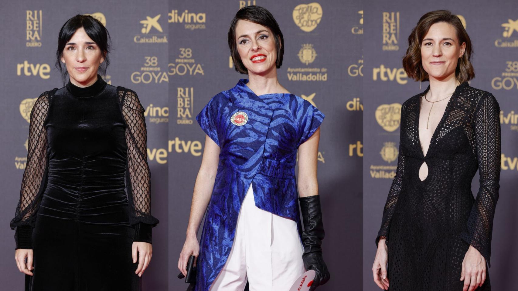 Montaje de Magas con tres directoras españolas: Estibaliz Urresola, Alauda Ruiz y Carla Simón.