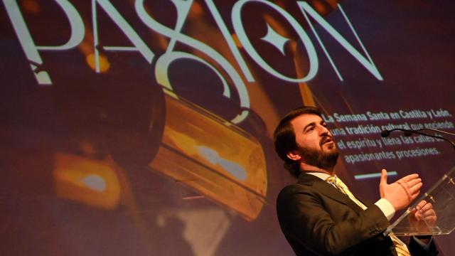 García-Gallardo durante la presentación de los actos de la Semana Santa