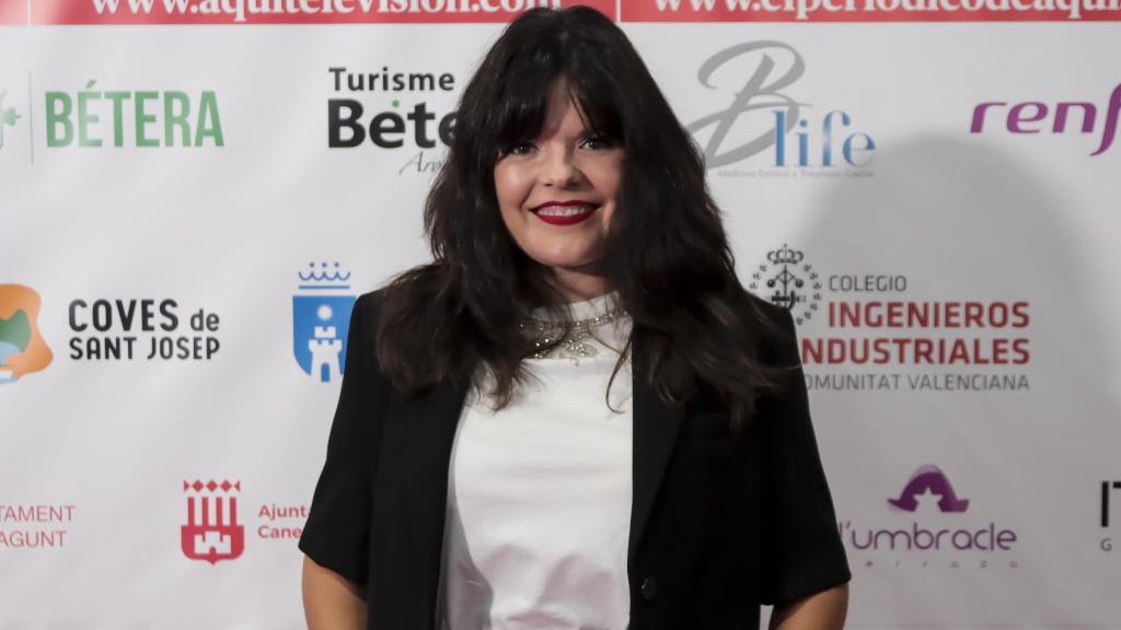 Laura Caballero en los Premios Aquí TV en Valencia.