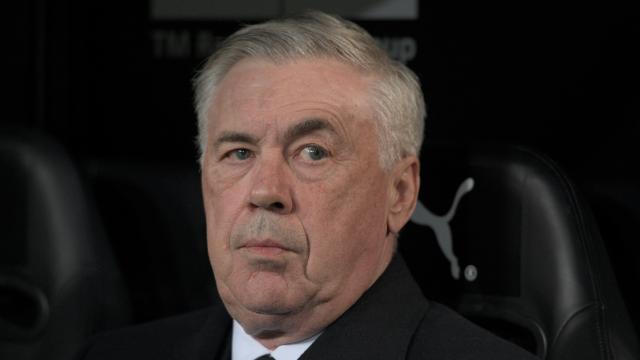 Carlo Ancelotti, durante el encuentro ante el Valencia