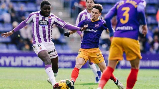 Imagen del partido entre FC Andorra- Real Valladolid