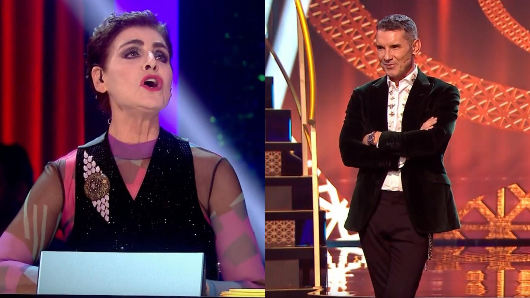 Antonia Dell'Atte y Jesús Vázquez en 'Bailando con las estrellas'.