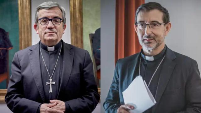 El arzobispo de Valladolid, Luis Argüello, y el cardenal arzobispo de Madrid, José Cobo.