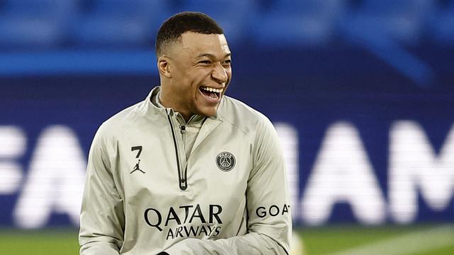 Kylian Mbappé, en un partido con el PSG