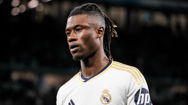 Eduardo Camavinga, durante un partido del Real Madrid.