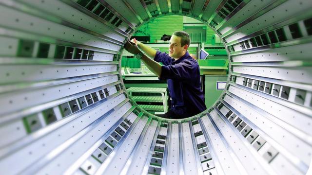 Trabajador industrial. Imagen de archivo