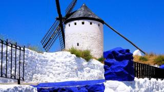 Campo de Criptana (Ciudad Real). Imagen de archivo