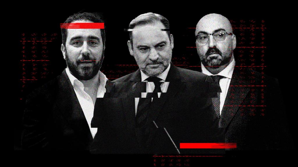 Víctor de Aldama, José Luis Ábalos y Koldo García.