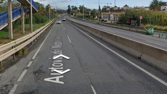 Lugar donde ocurrió el atropello.