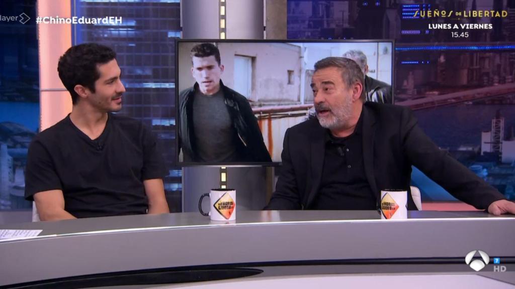 Chino Darín y Eduard Fernández en 'El Hormiguero'.