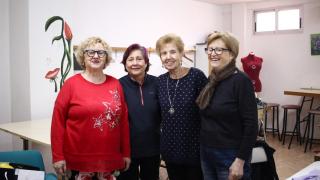 Las mujeres del taller de reciclaje textil de ADACUA.