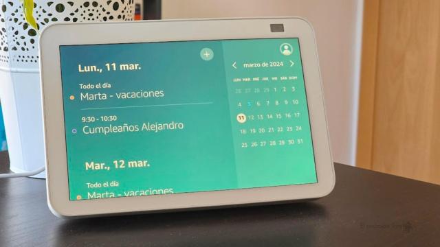Calendaraio de Google en un altavoz de Amazon