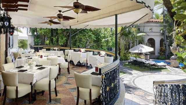 El patio interior de la Mansión de Versace en Miami.