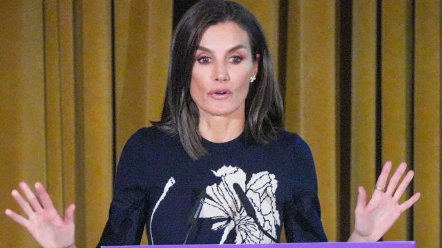Doña Letizia, durante su discurso en el acto por el Día de las Enfermedades Raras.