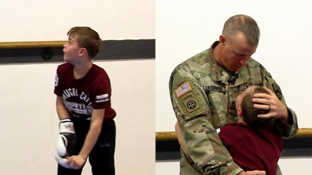 El momento viral entre padre e hijo