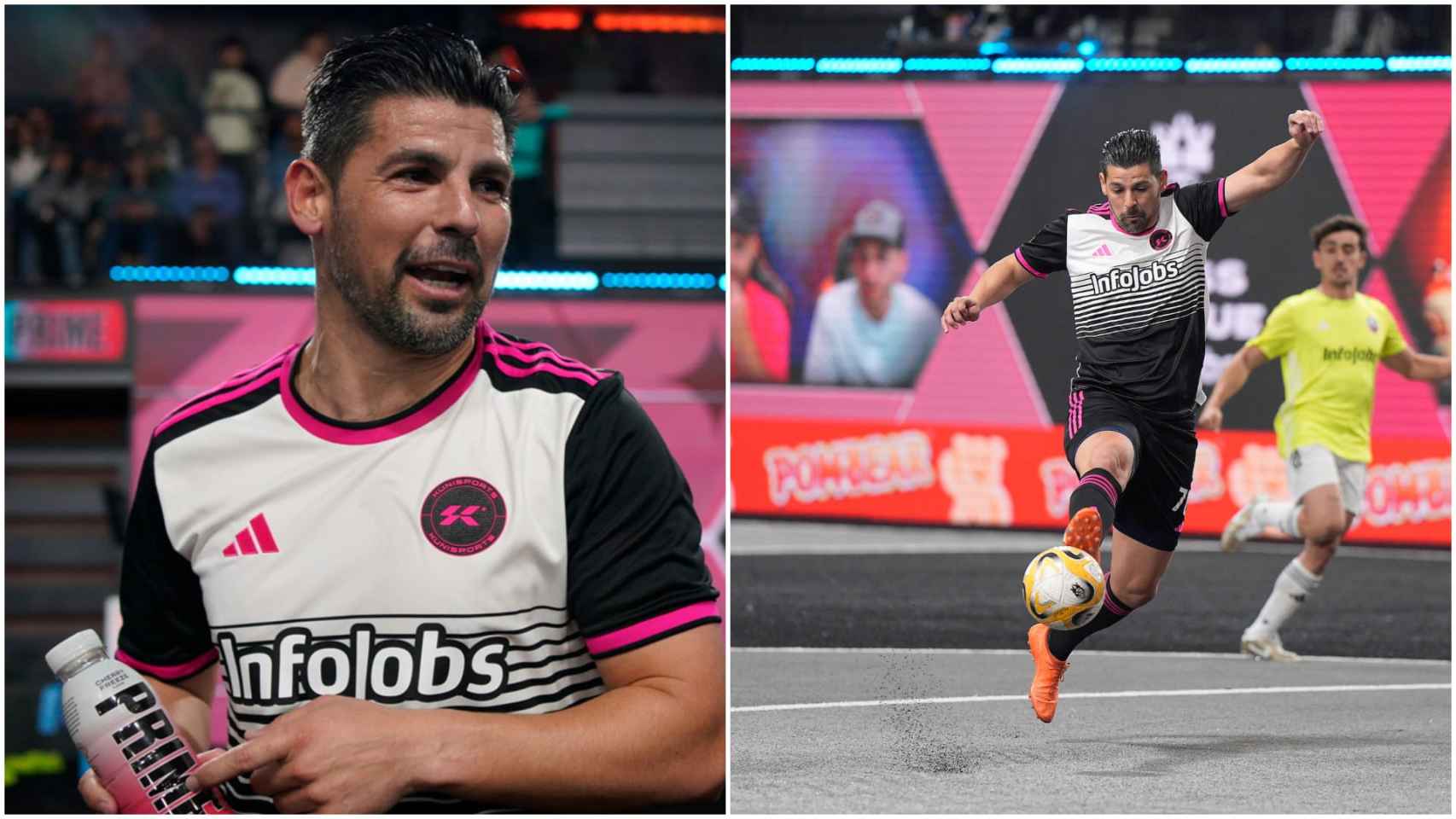 Nolito durante su partido con el Kunisports de la Kings League.