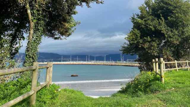 Imagen de una playa en Vigo, a 2024.