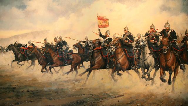 El Regimiento de Caballería Farnesio.