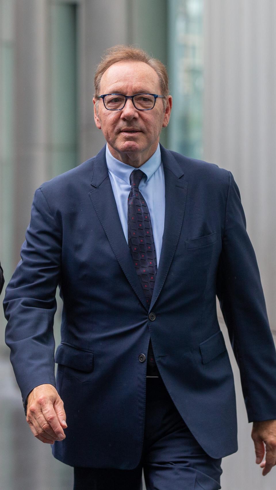 Kevin Spacey en el último juicio celebrado en septiembre de 2023.