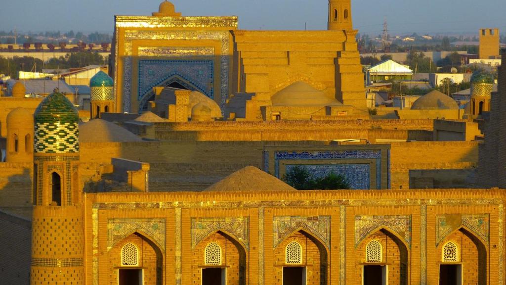 La ciudad de Jiva es un lugar declarado patrimonio mundial por la UNESCO.