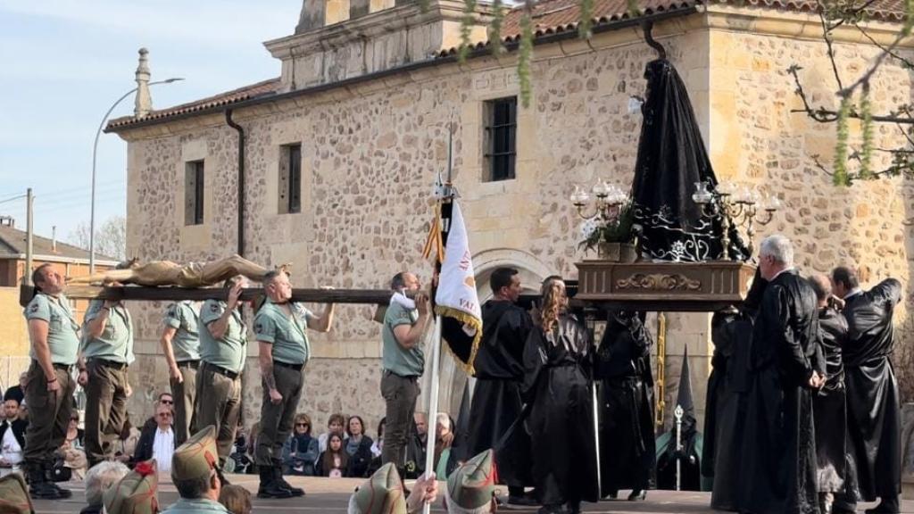 Procesión de Semana Santa en Herrera de Pisuerga