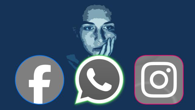 Imagen del problema de Meta en la caída general de sus servicios