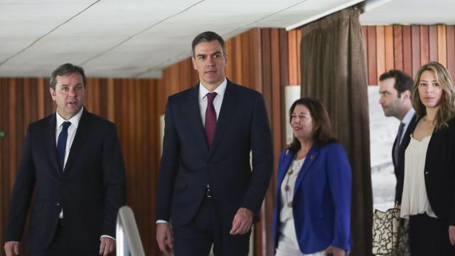 El presidente del Gobierno, Pedro Sánchez, este miércoles en Brasilia.